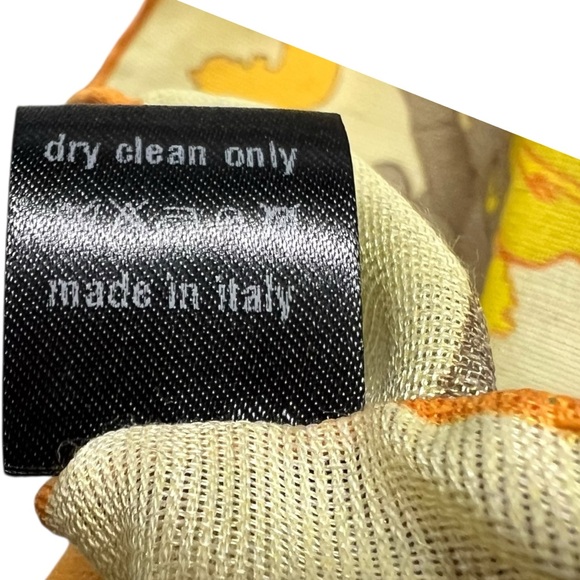 NWT Roi du Lac Elegant Silk/Wool Scarf in Purple and Gold - Picture 5 of 8